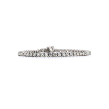 14K White Gold Diamond Bracelet