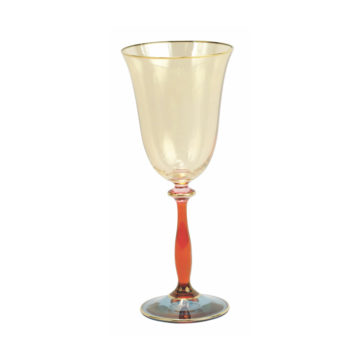 Vietri -  Regalia Deco Blue Wine Glass