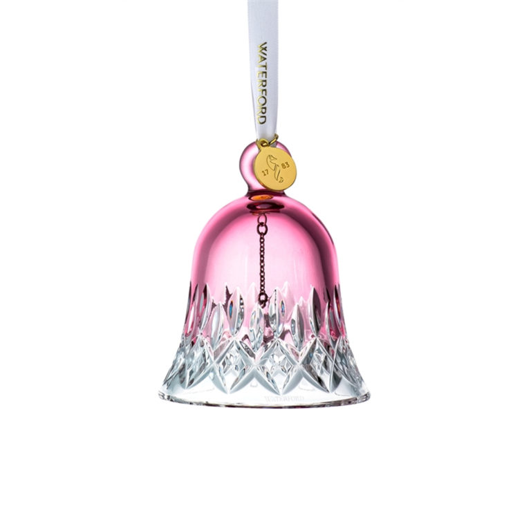 Waterford - Lismore Cranberry Bell Ornament