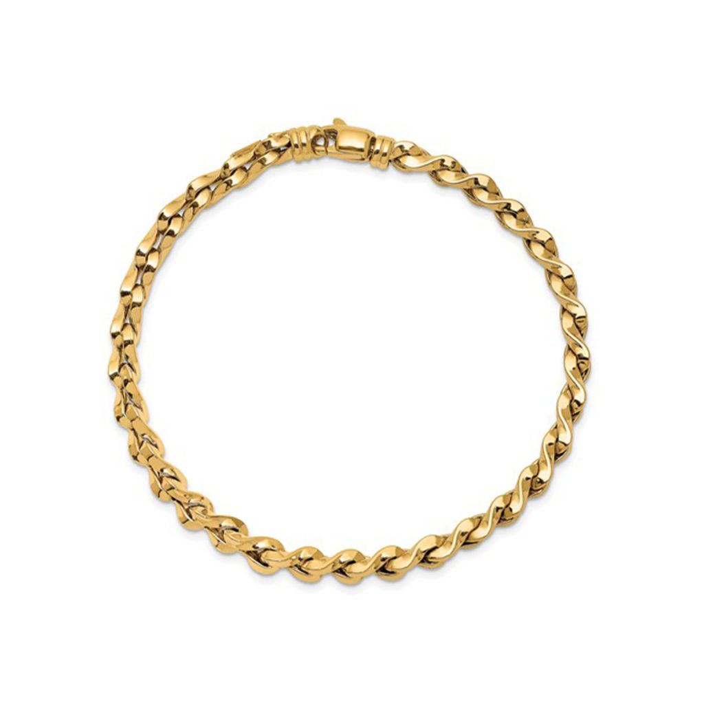 14K Yellow Gold Twisted Bracelet
