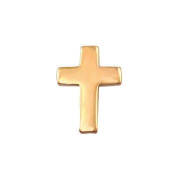 Yellow Gold Cross Tie Tac
