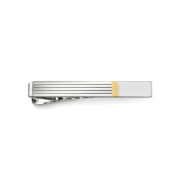 Polished Yellow Plated Accent Tie Bar