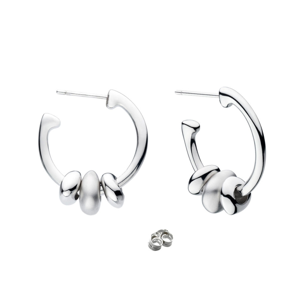 Sterling Silver Coast Tumble Hoop Earrings