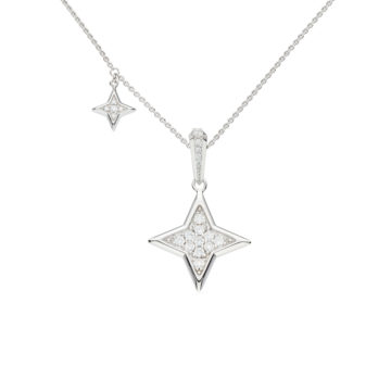 Sterling Silver Revival Astoria Cubic Zirconia Necklace