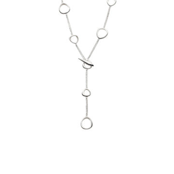 Sterling Silver Coast Shore Lariet Necklace