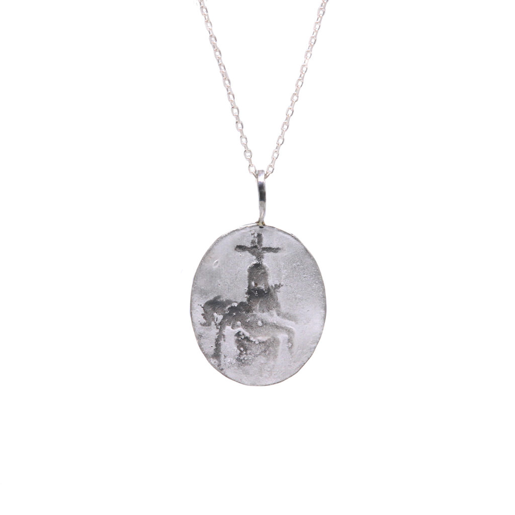 Sterling Silver “La Pieta” Pendant with Chain