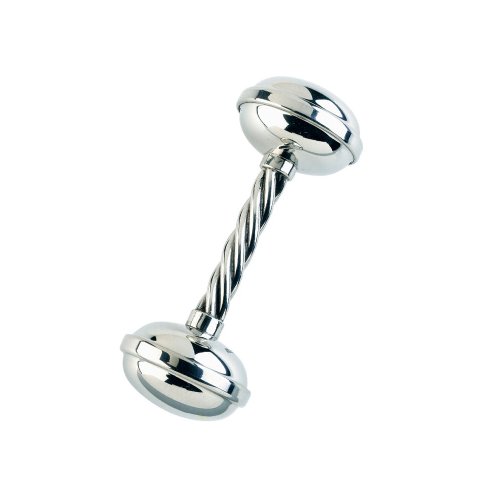 Pewter Twisted Rattle