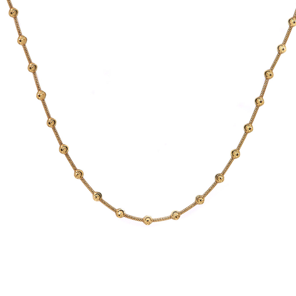 Sterling Silver and Yellow Gold Plated 16″ Chain