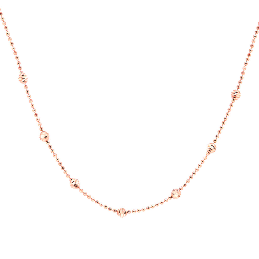 Sterling Silver and Rose Gold Plated 16″ Chain