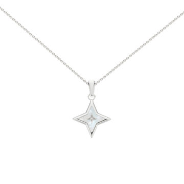 Sterling Silver Revival Astoria Glitz Star Necklace