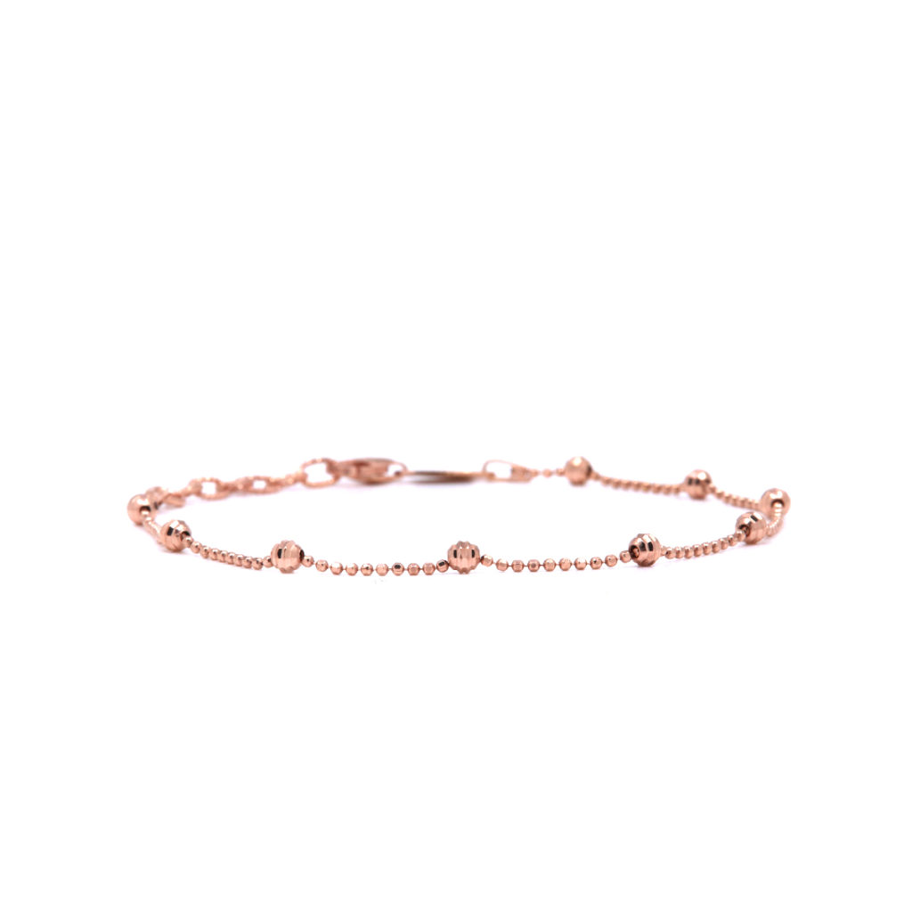 Sterling Silver and Rose Gold Plated Bracelet