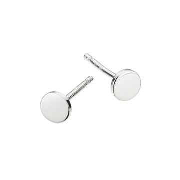 Sterling Silver Disc Earrings