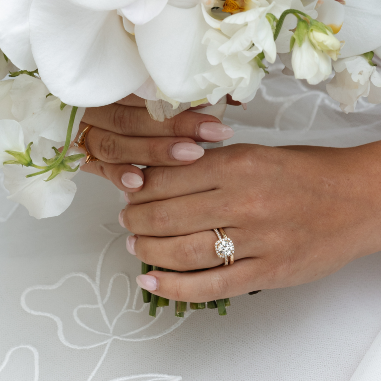 14K Yellow Gold 1.40 Carat Diamond Halo Engagement Ring