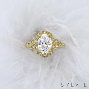 Yellow Gold Sylvie Engagement Ring