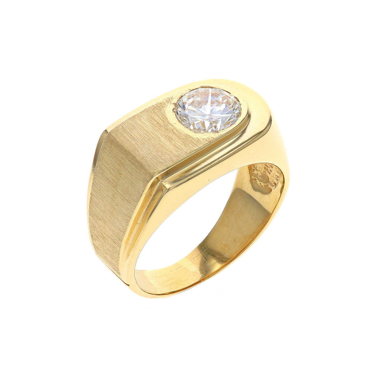 Estate 14K Yellow Gold Gents Diamond Ring - Josephs Jewelers