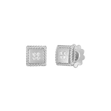18K White Gold Diamond Palazzo Ducale Earrings