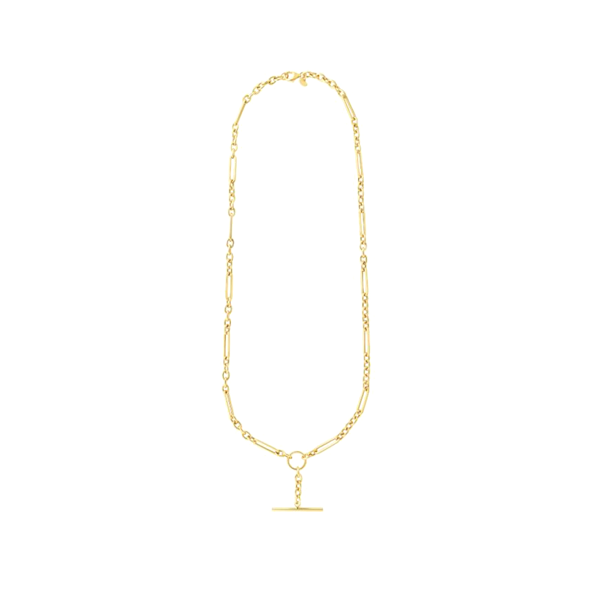 14K Yellow Gold Toggle Link Necklace