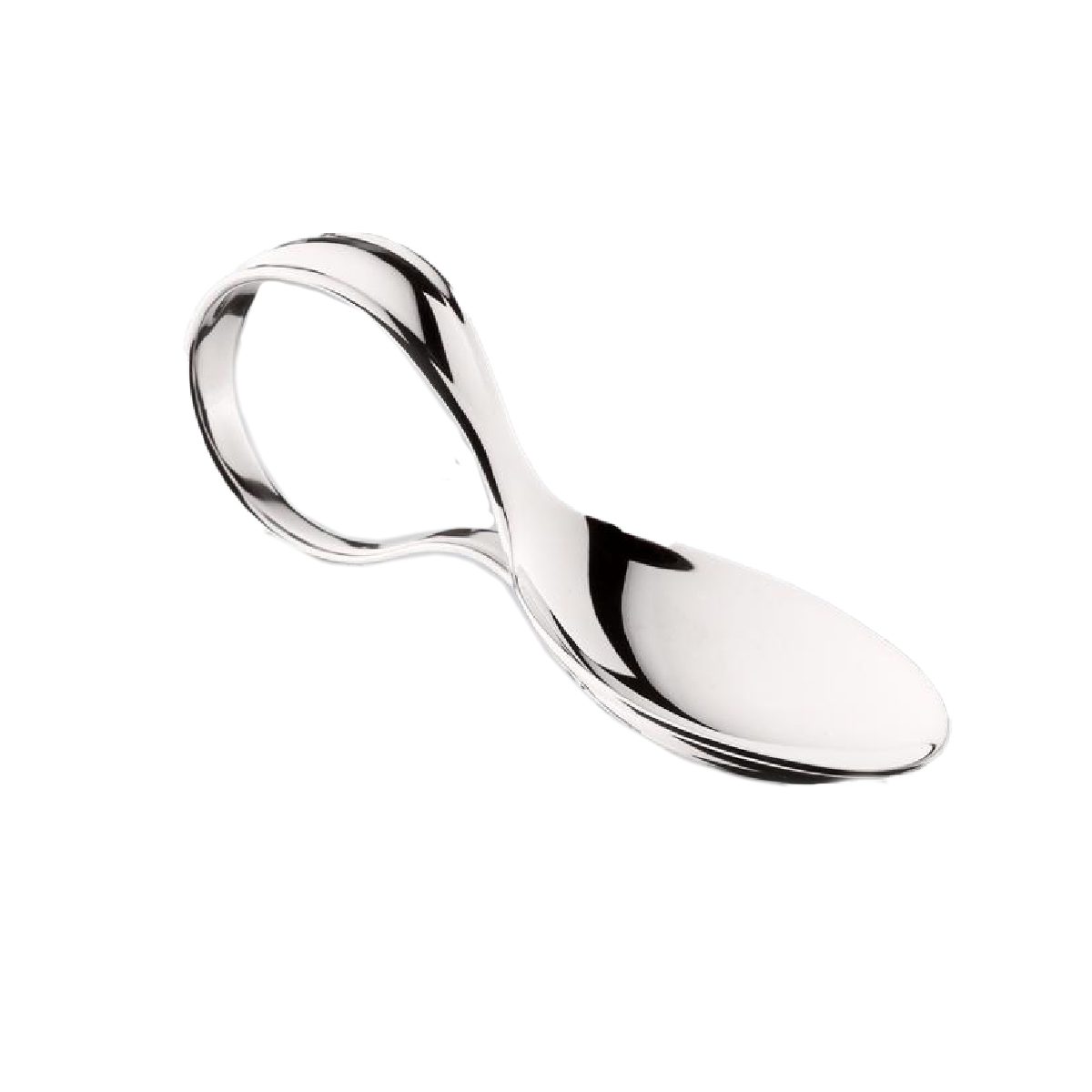 Sterling Silver Ring Handle Spoon