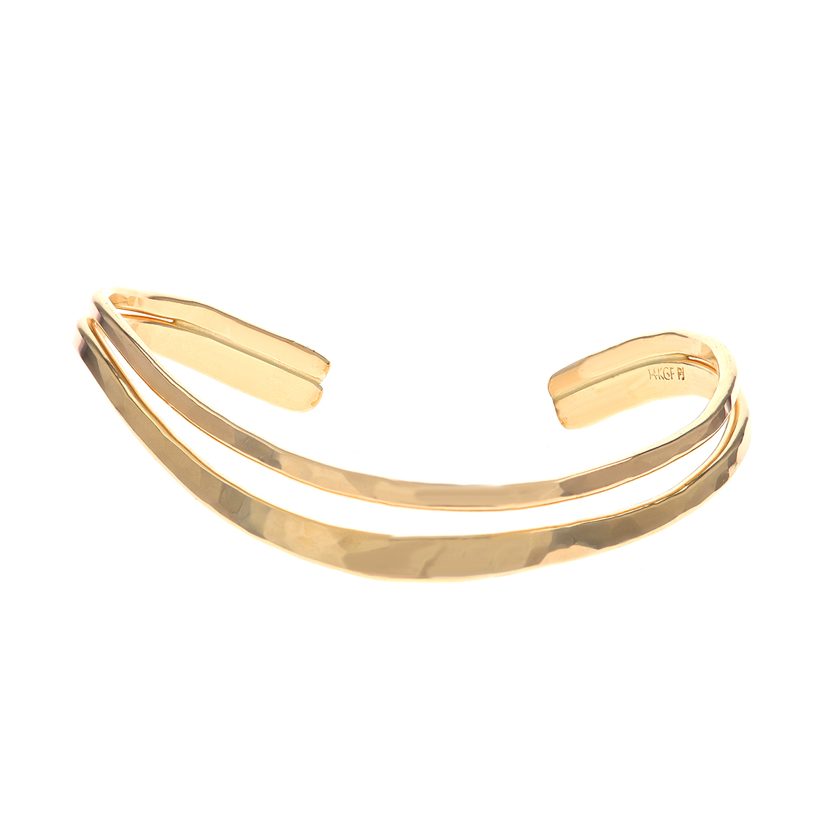 Yellow Gold Filled Curve Cuff Bracelet