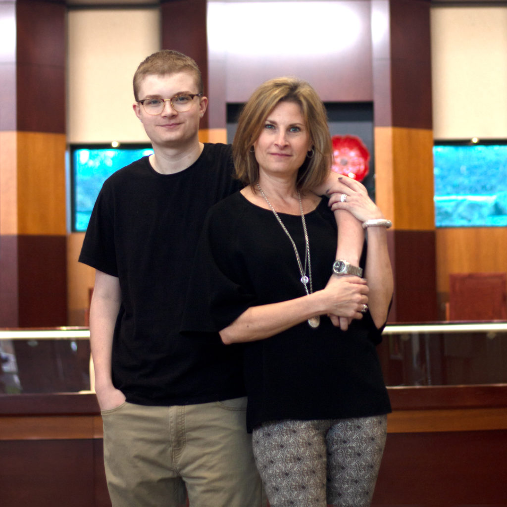Moms, Lisa Harlow and her son