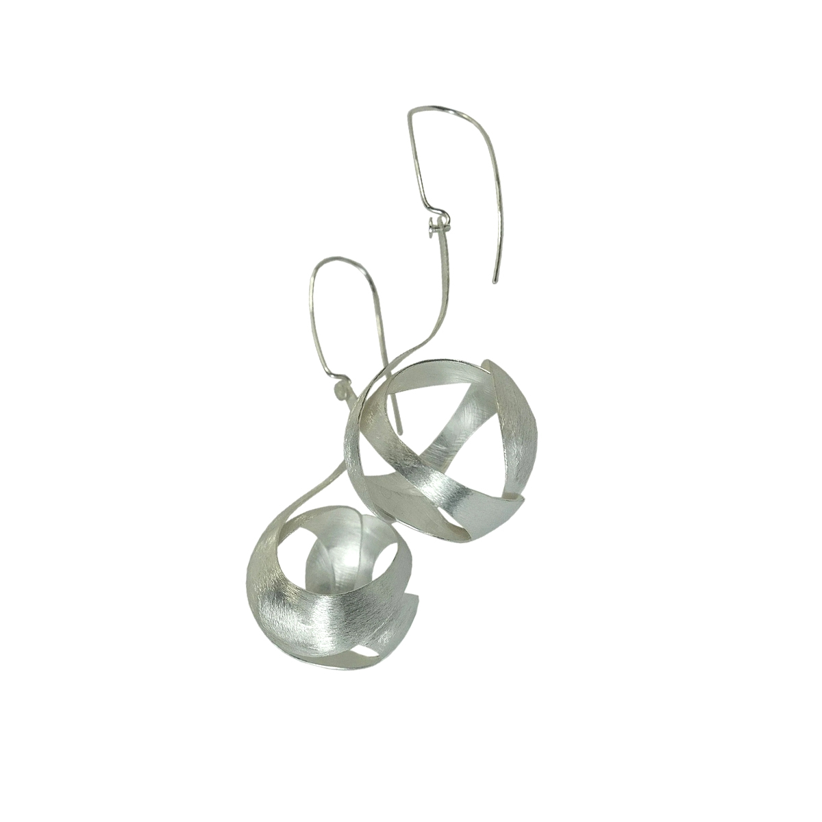 Sterling Silver Sphere Dangle Earrings