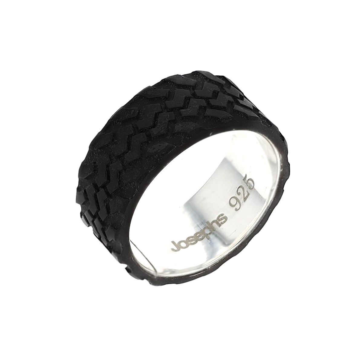 Sterling Silver Tire Tread Ring