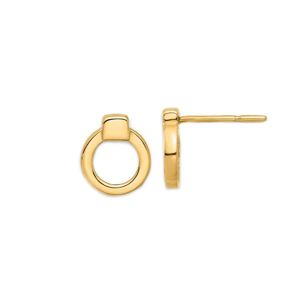 14K Yellow Gold Bow Stud Earrings - Josephs Jewelers