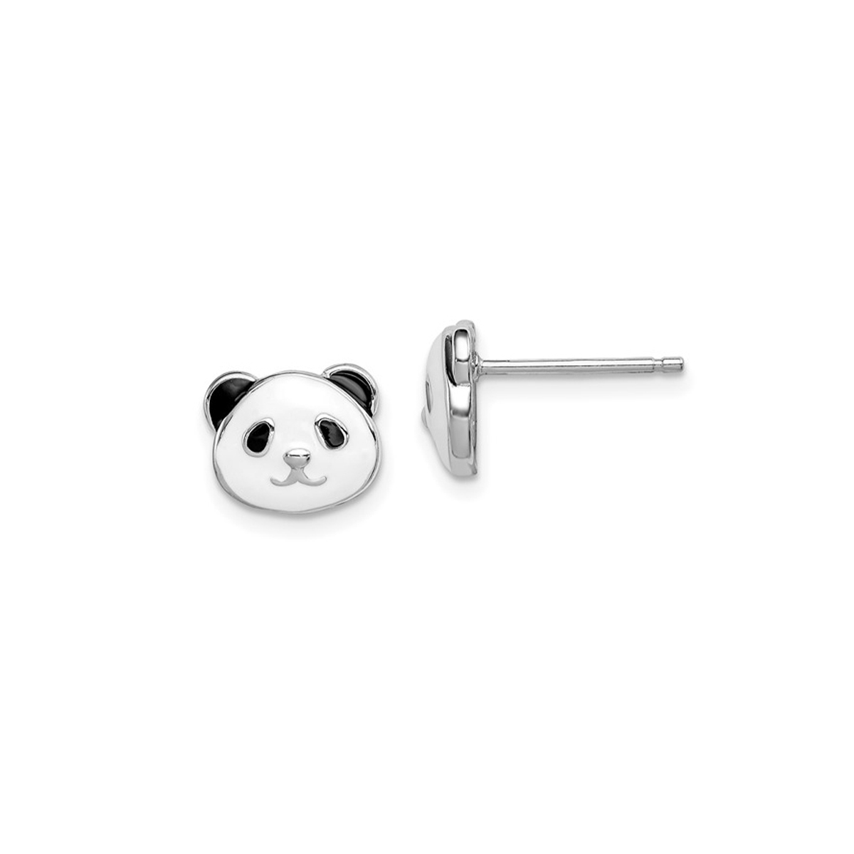 Children's Sterling Silver Panda Bear Earrings