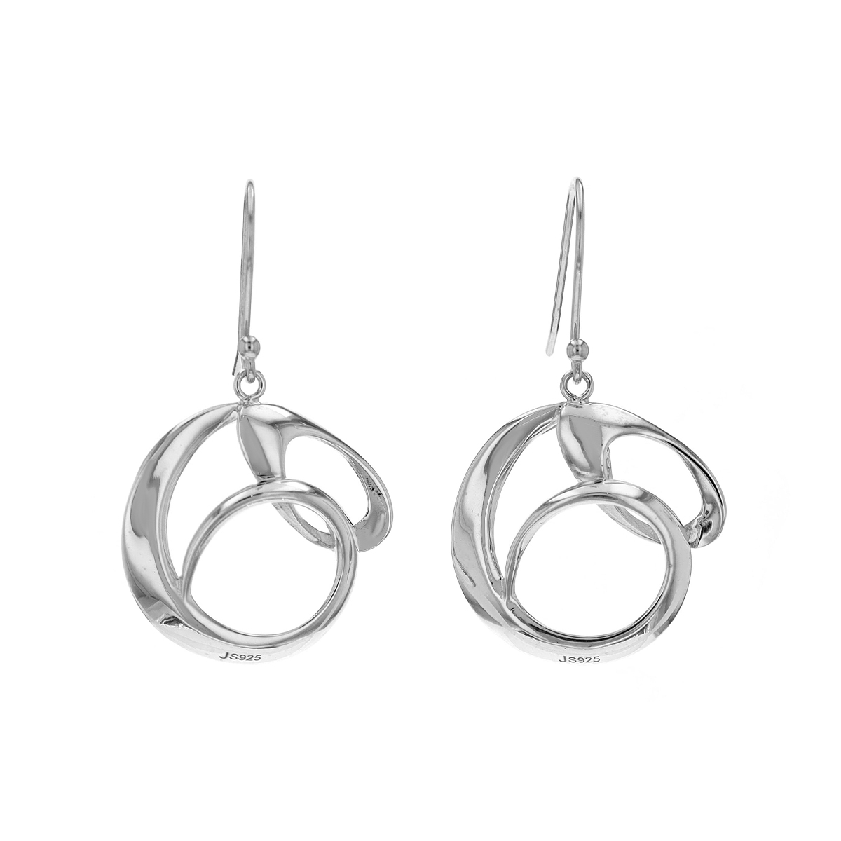 Sterling Silver Freeform Dangle Earrings