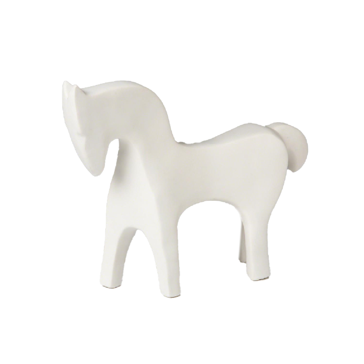 White Ceramic Horse