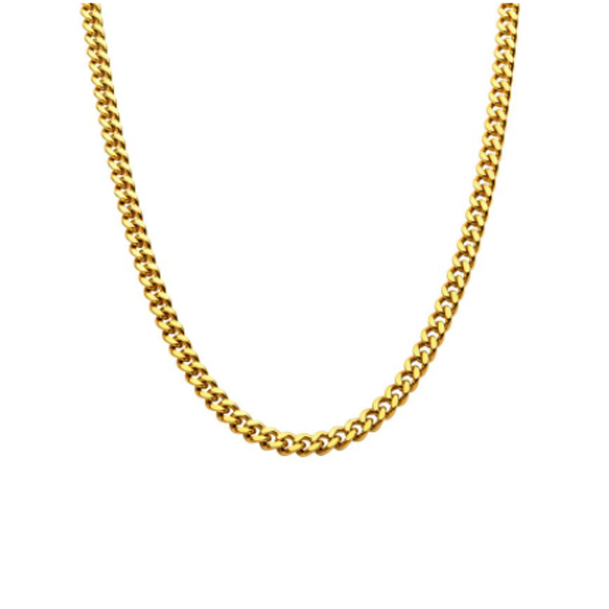 Gold Plated Stainless Steel Miami Cuban Necklace