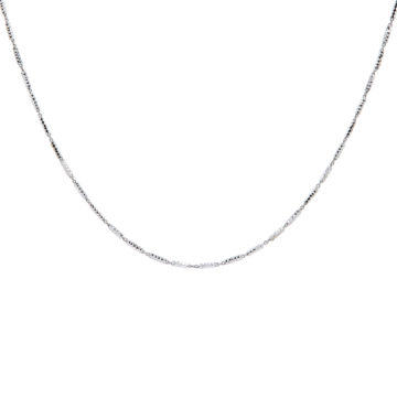 Sterling Silver Bright Tube Link Necklace