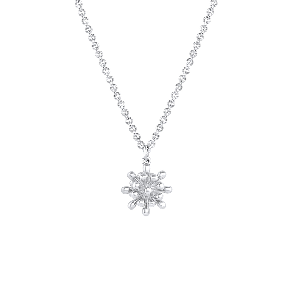 Sterling Silver Fireworks Pendant with Chain