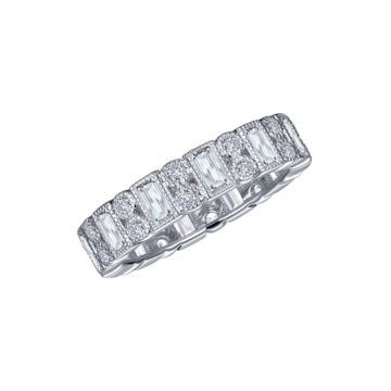 Sterling Silver Stackable Cubic Zirconia Ring