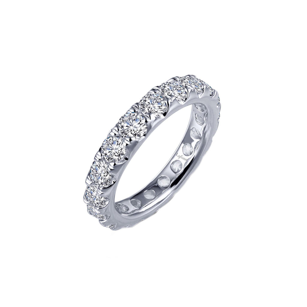 Sterling Silver Cubic Zirconia Eternity Ring Josephs Jewelers