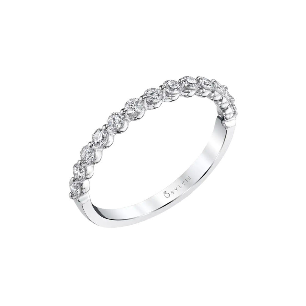 14k White Gold 36ct Diamond Band Josephs Jewelers