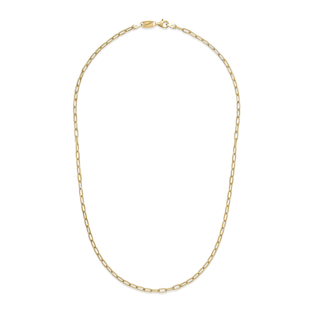 Yellow Gold Plated Sterling Silver Oval Link Chain