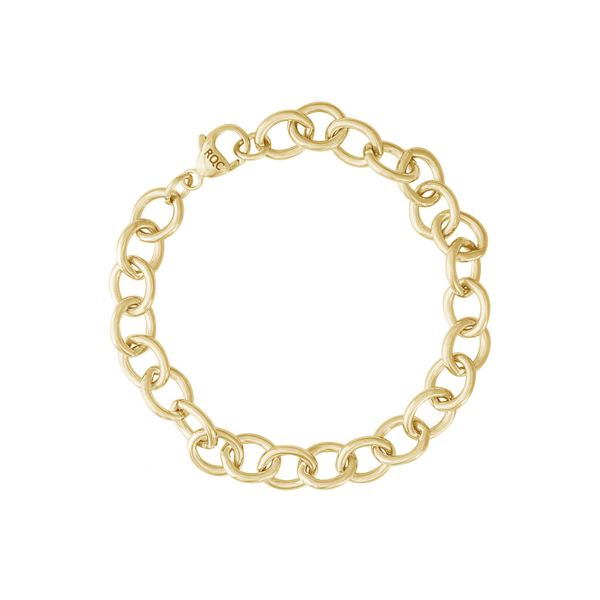 Gold Plated Sterling Silver Cable Link Bracelet