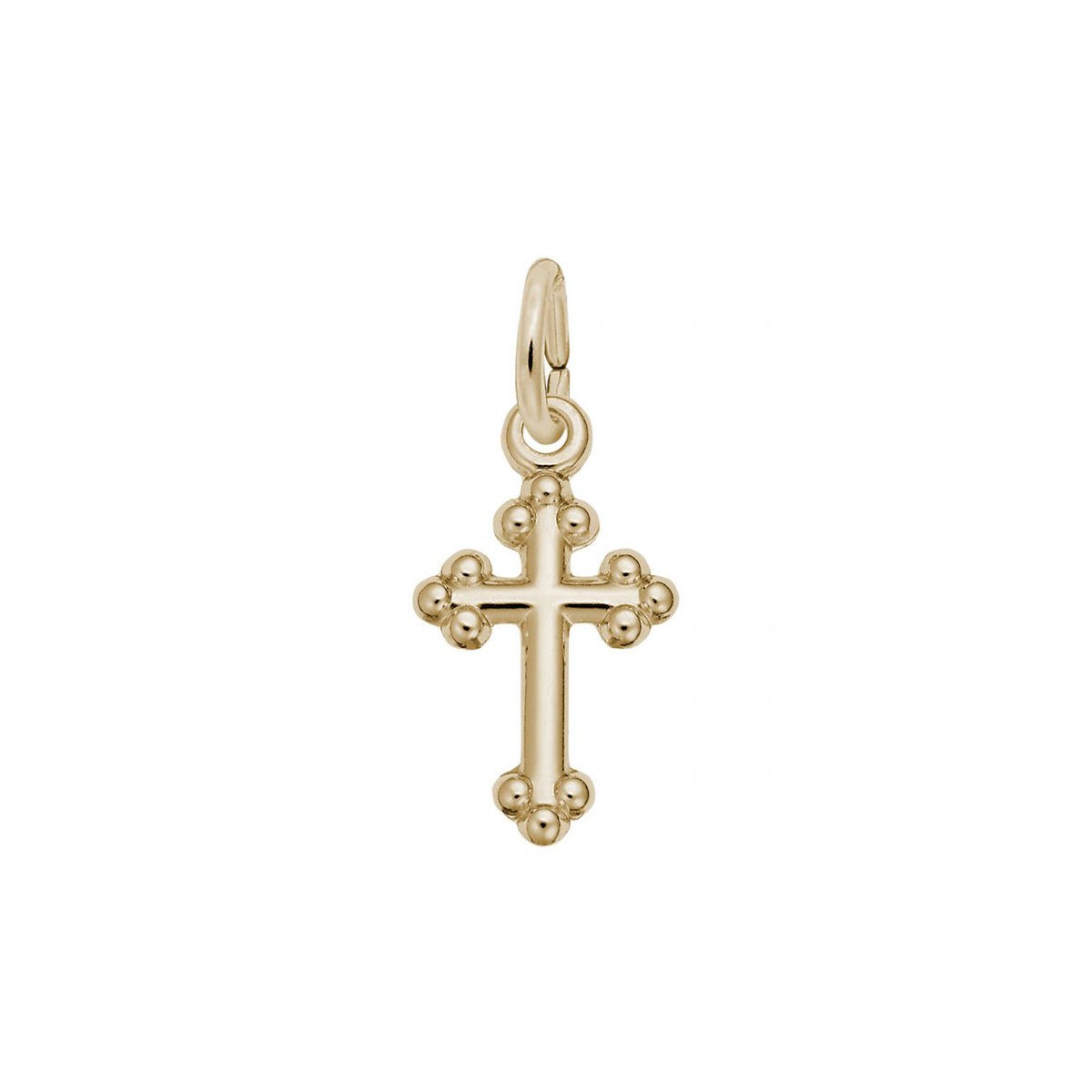 Gold Plated Sterling Silver Cross Charm