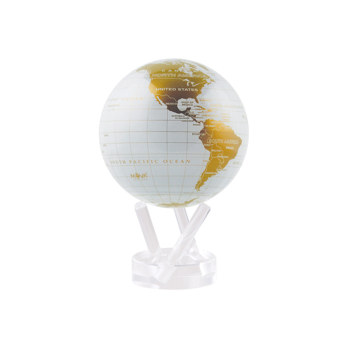 Gold and White MOVA Globe