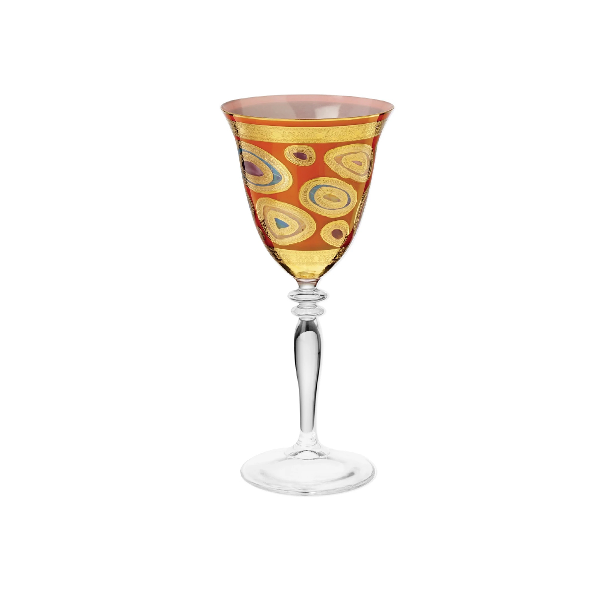 Vietri - Regalia Orange Wine Glass
