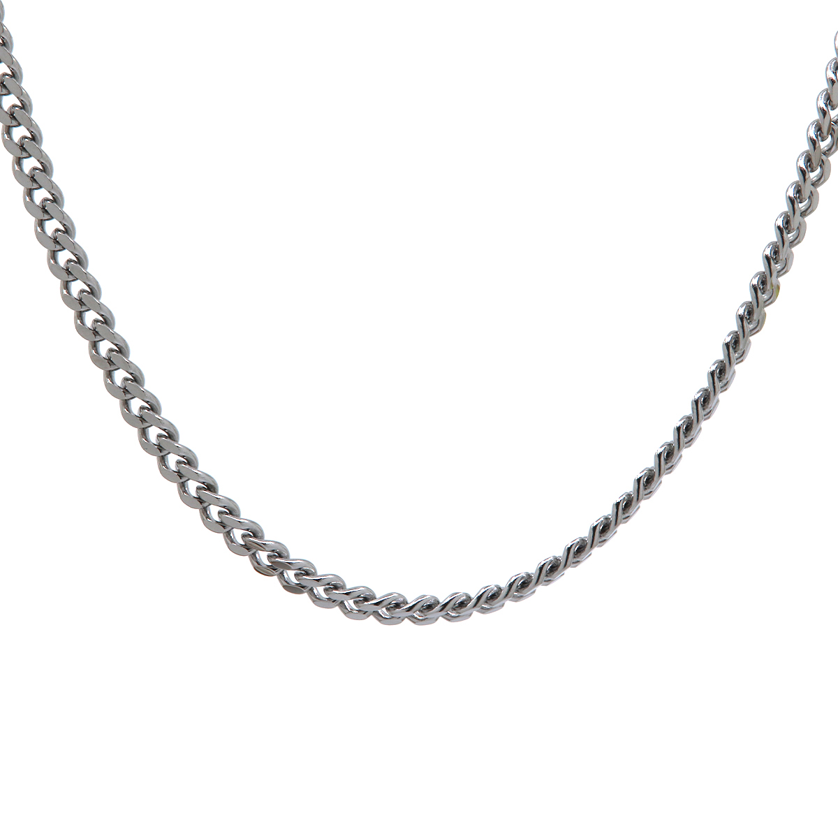 Stainless Steel 24-Inch 4 mm Flat Curb Chain