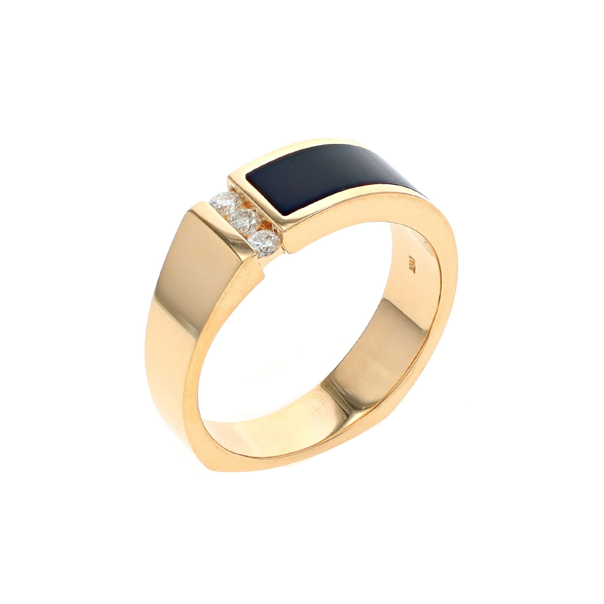 14k Gold Onyx Ring 