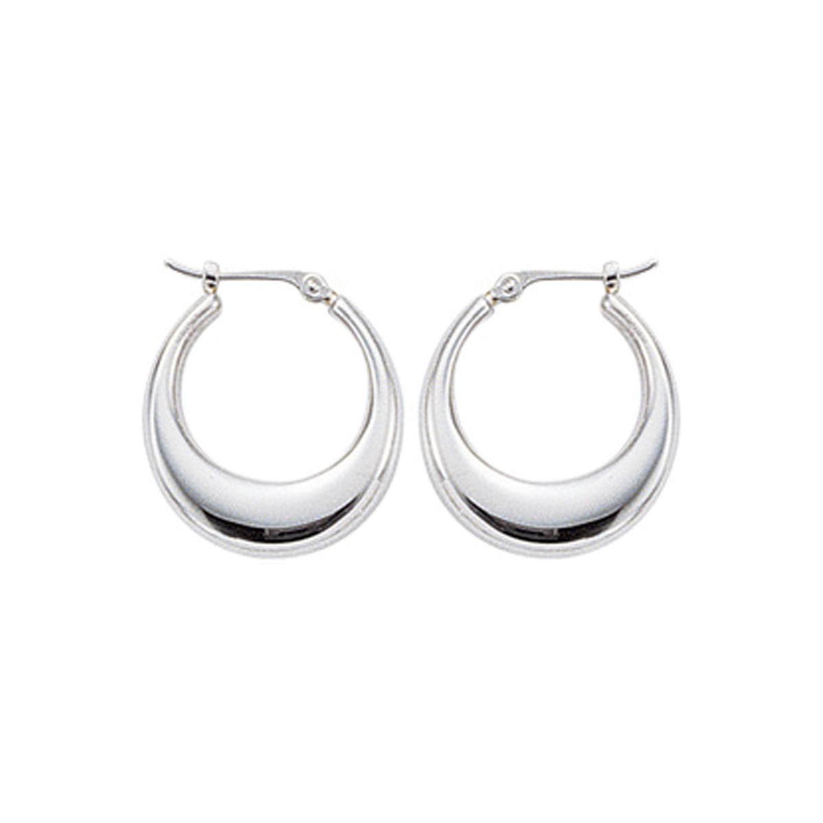 Sterling Silver Small Polished Hoop Earrings