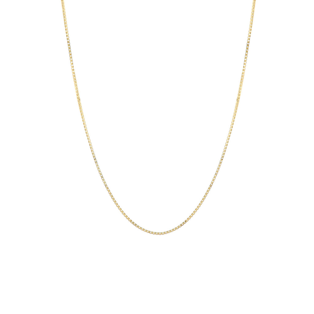 14K Yellow Gold 24-Inch Adjustable Box Chain - Josephs Jewelers