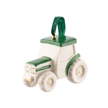 Belleek Classic Tractor Ornament - Green