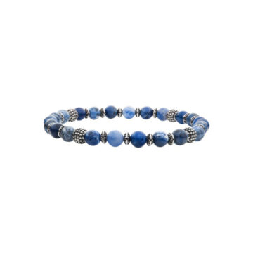 Stainless Steel Blue Sodalite Bracelet