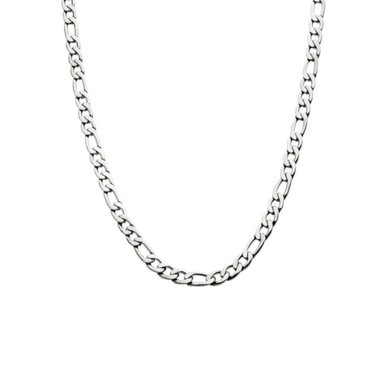 Stainless Steel 22-Inch Figaro Chain
