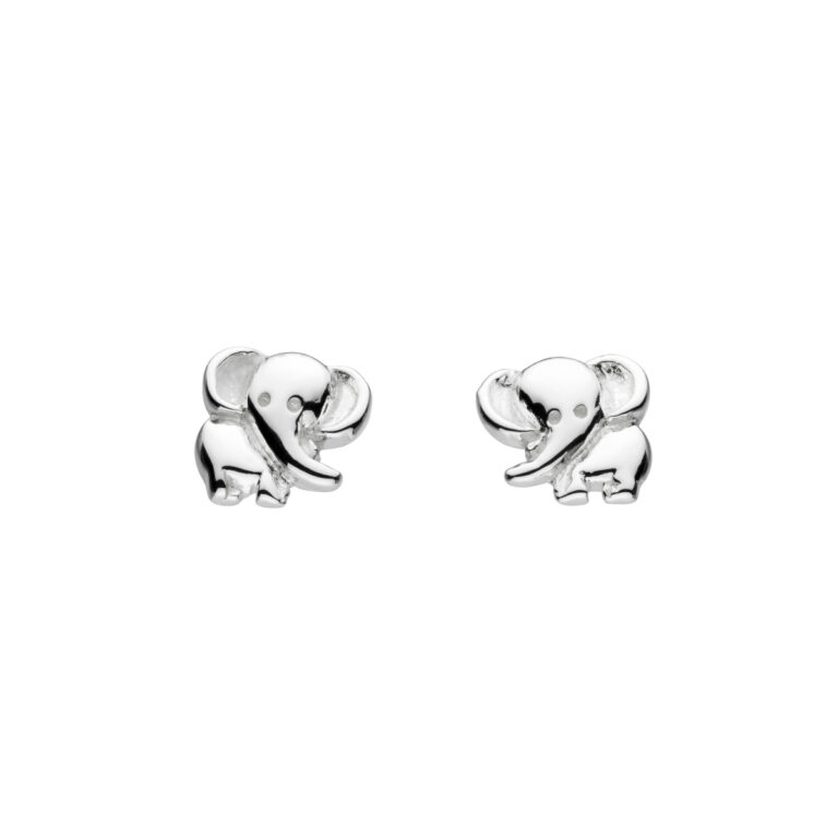 Sterling Silver Adorable Elephant Earrings
