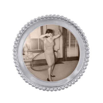 Mariposa Beaded Round Frame